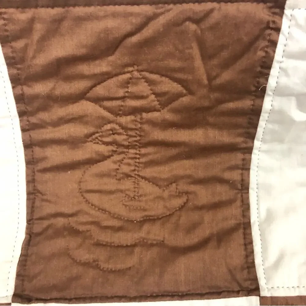 Vintage Embroidered Animal Quilt